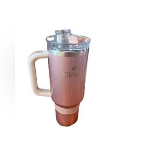 Cirkul 40 oz.Rose Gold Stainless Steel Tumbler Double Wall Insulated with Handle